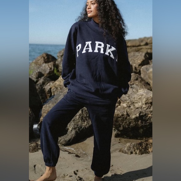 PARKE NAVY VARSITY FLEECE SET - Picture 1 of 5
